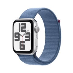 Apple Watch SE GPS 44mm Silver Aluminium Case with Winter Blue Sport Loop MREF3ET/A цена и информация | Смарт-часы | hansapost.ee