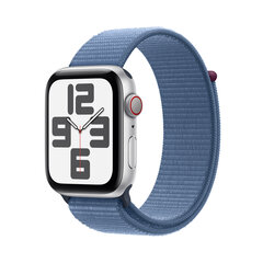 Apple Watch SE GPS + Cellular 44mm Silver Aluminium Case with Winter Blue Sport Loop MRHM3ET/A цена и информация | Смарт-часы | hansapost.ee