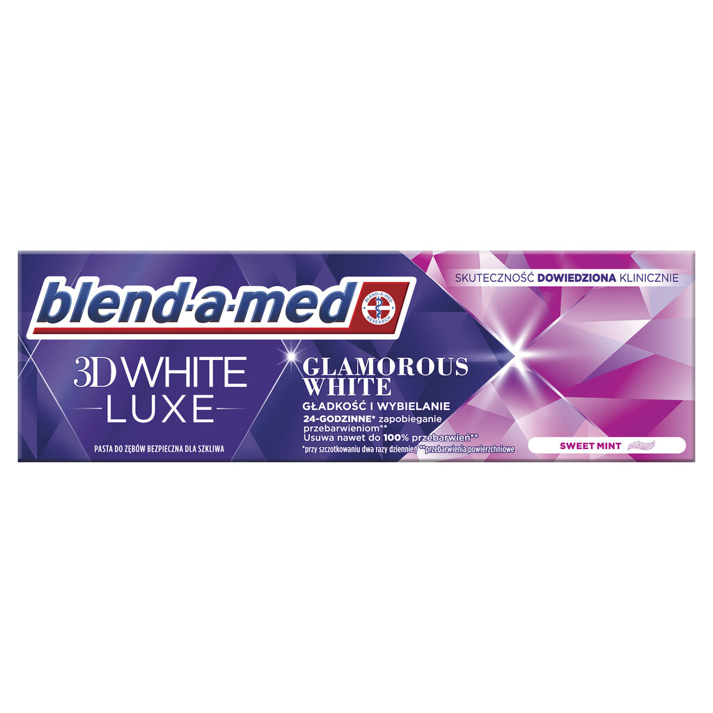 Hambapasta Blend-a-Med 3D White Luxe Glamorous White, 75 ml цена и информация | Hambaharjad, hampapastad ja suuloputusvedelikud | hansapost.ee