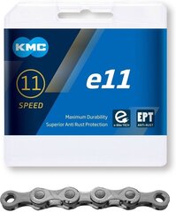 Велосипедная цепь KMC e11 EPT, 11 м, 136л цена и информация | Другие аксессуары для велосипеда | hansapost.ee