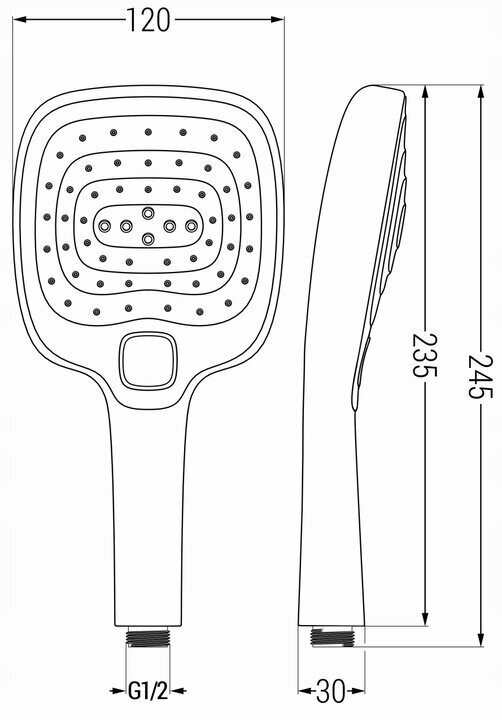 Dušikomplekt Mexen R-17, Black цена и информация | Dušikomplektid ja süsteemid | hansapost.ee