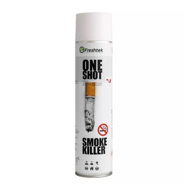 Sigaretilõhna eemaldaja Freshtek One Shot Smoke Killer, 600ml цена и информация | Auto õhuvärskendajad | hansapost.ee