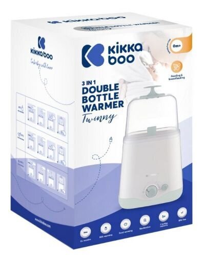 Pudelisoojendaja KikkaBoo 3in1 Twinny, valge hind ja info | Pudelisoojendajad ja sterilisaatorid | hansapost.ee