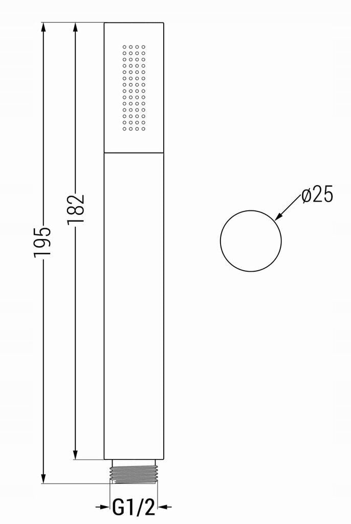 Dušikomplekt Mexen R-70, Graphite hind ja info | Dušikomplektid ja süsteemid | hansapost.ee