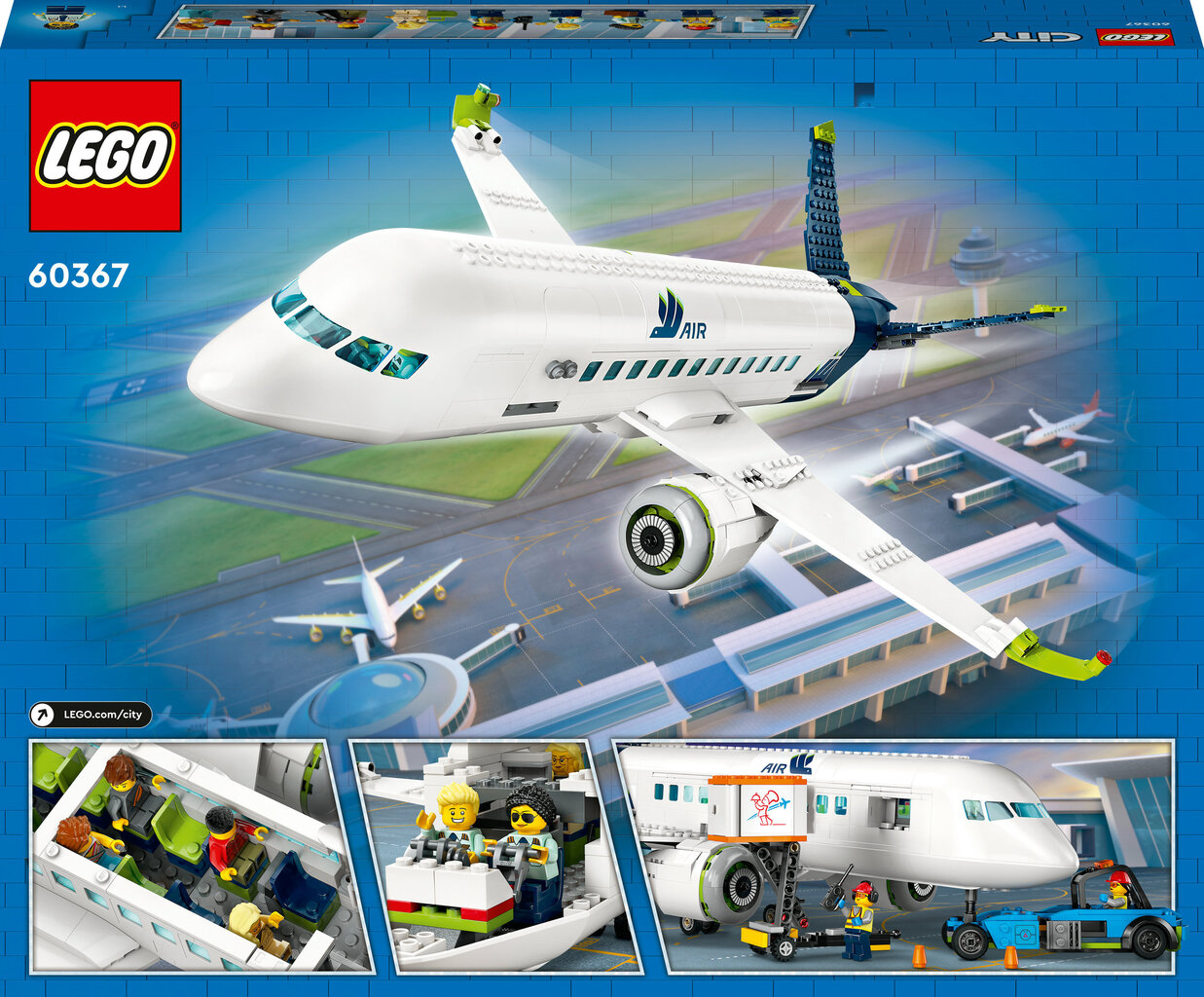 Конструктор LEGO City Пассажирский самолет цена | hansapost.ee