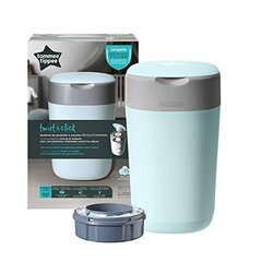 Контейнер для подгузников Tommee Tippee Twist & Click, зеленый цвет цена и информация | Товары гигиены для детей | hansapost.ee