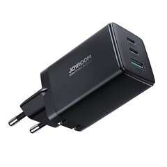 Charger GaN Ultra 65W 2C1A Cable C-C Joyroom TCG01 (black) цена и информация | Зарядные устройства для телефонов | hansapost.ee