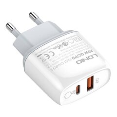 Wall charger LDNIO A2424C USB, USB-C 20W + microUSB Cable цена и информация | Зарядные устройства для телефонов | hansapost.ee