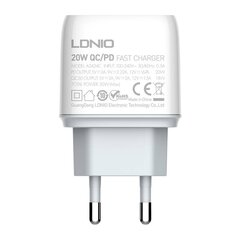 Wall charger LDNIO A2424C USB, USB-C 20W + microUSB Cable цена и информация | Зарядные устройства для телефонов | hansapost.ee