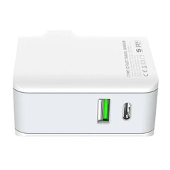 LDNIO Сетевое зарядное устройство LDNIO A4403C USB, USB-C 20 Вт + USB-C — кабель USB-C цена и информация | Зарядные устройства для телефонов | hansapost.ee