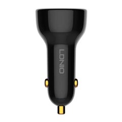 LDNIO Автомобильное зарядное устройство LDNIO C101, USB + USB-C, 100 Вт + кабель USB-C на Lightning (черный) цена и информация | Зарядные устройства для телефонов | hansapost.ee