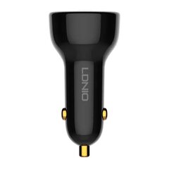 LDNIO Автомобильное зарядное устройство LDNIO C101, USB + USB-C, 100 Вт + кабель USB-C на Lightning (черный) цена и информация | Зарядные устройства для телефонов | hansapost.ee