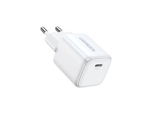 Сетевая зарядка Ugreen CD318 Nexode GaN USB-C 20Вт, белая цена и информация | Зарядные устройства для телефонов | hansapost.ee