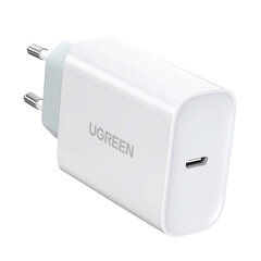 UGREEN Зарядное устройство UGREEN CD127, USB-C, PD3.0, QC4.0, 30Вт (белое) цена и информация | Зарядные устройства для телефонов | hansapost.ee