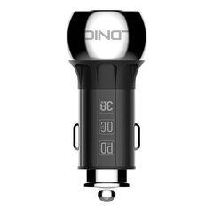 LDNIO LDNIO C1 USB, USB-C Автомобильное зарядное устройство + кабель Lightning цена и информация | Зарядные устройства для телефонов | hansapost.ee