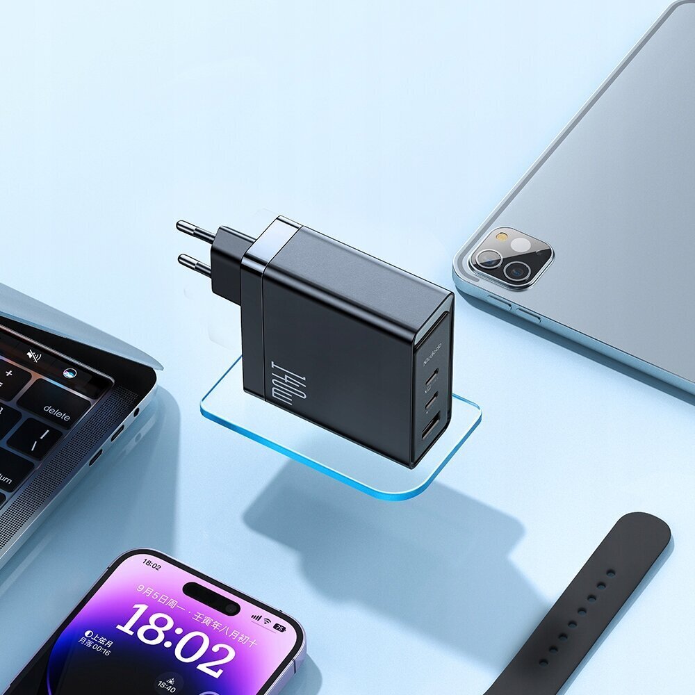 Адаптер Зарядное устройство USB-C, GaN, 140 Вт + кабель USB-C 240 Вт, 2 м ,  McDodo цена | hansapost.ee