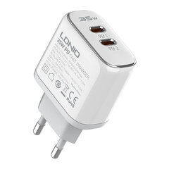 LDNIO Сетевое зарядное устройство LDNIO A2528C 2USB-C 35 Вт + USB-C — кабель USB-C цена и информация | Зарядные устройства для телефонов | hansapost.ee