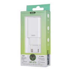 Wall charger Remax, RP-U72, USB, 22.5W (white) цена и информация | Remax Мобильные телефоны, Фото и Видео | hansapost.ee