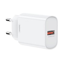 Wall charger Remax, RP-U72, USB, 22.5W (white) цена и информация | Зарядные устройства для телефонов | hansapost.ee
