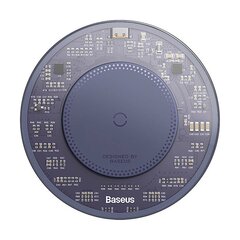 Wireless Qi inductive charger Baseus Simple 2, 15W with USB-C to USB-C cable (purple) цена и информация | Зарядные устройства для телефонов | hansapost.ee
