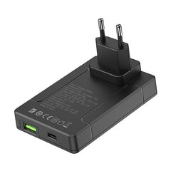 Budi universal wall charger, USB + USB-C, PD 65W + EU|UK|US|AU adapters (black) цена и информация | Budi Телефоны и аксессуары | hansapost.ee