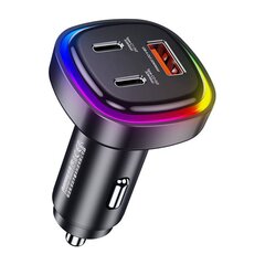 Car charger USB, 2x USB-C Remax RCC330, 66W (black) цена и информация | Зарядные устройства для телефонов | hansapost.ee