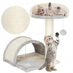 Когтеточка столб для кошек с лежанкой Springos PA1034 цена и информация | Когтеточки | hansapost.ee