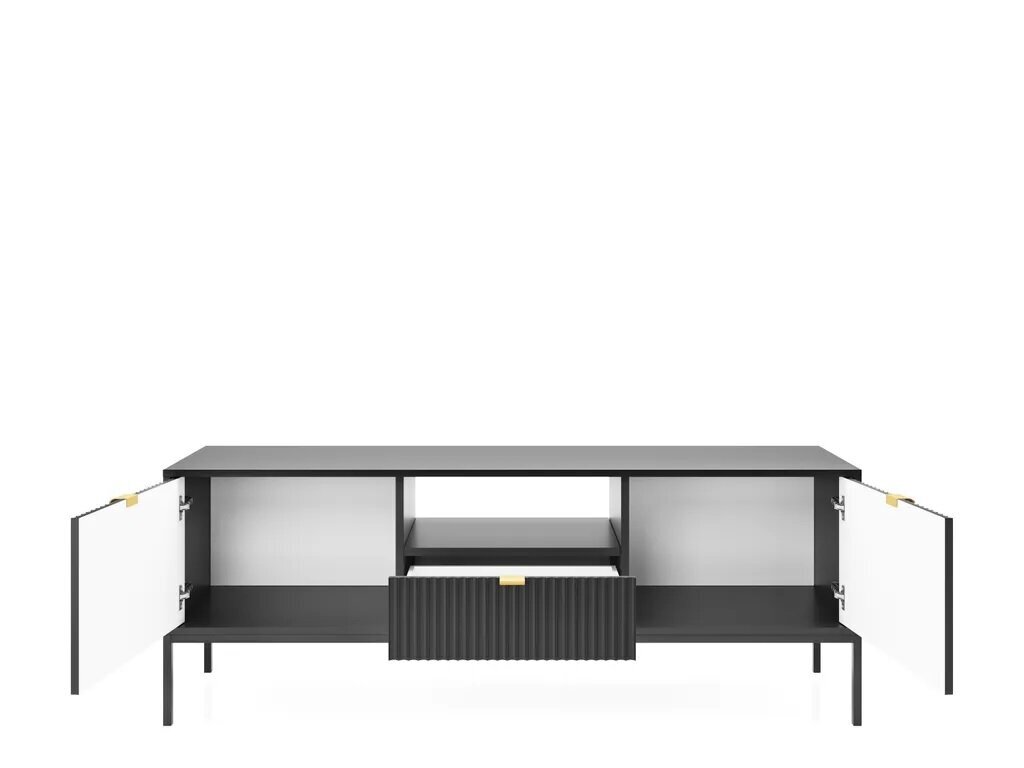 TV-laud Akl Furniture Nova Sands Rtv154, must hind ja info | Televiisori alused | hansapost.ee