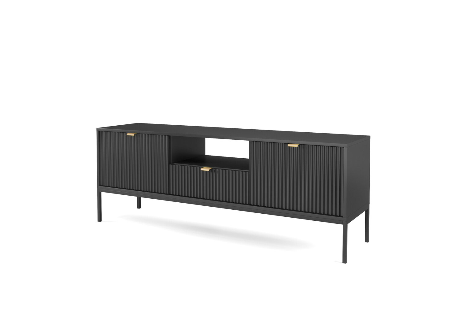 TV-laud Akl Furniture Nova Sands Rtv154, must hind ja info | Televiisori alused | hansapost.ee