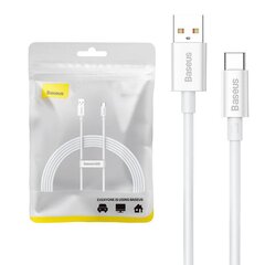 Cable USB do USB-C Baseus Superior 100W 2m (white) цена и информация | Borofone 43757-uniw | hansapost.ee