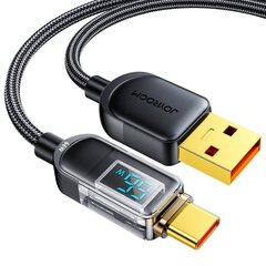 Кабель Prism USB/USB-C 66W 1.2 м от Joyroom S-AC066A16 (черный) цена и информация | Borofone 43757-uniw | hansapost.ee