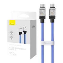 Cable USB-C do USB-C Baseus CoolPlay 100W 1m (blue) цена и информация | Кабели для телефонов | hansapost.ee