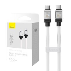 Cable USB-C do USB-C Baseus CoolPlay 100W 2m (white) цена и информация | Кабели для телефонов | hansapost.ee