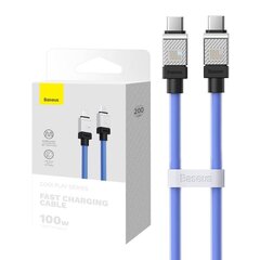 Cable USB-C do USB-C Baseus CoolPlay 100W 2m (blue) цена и информация | Borofone 43757-uniw | hansapost.ee