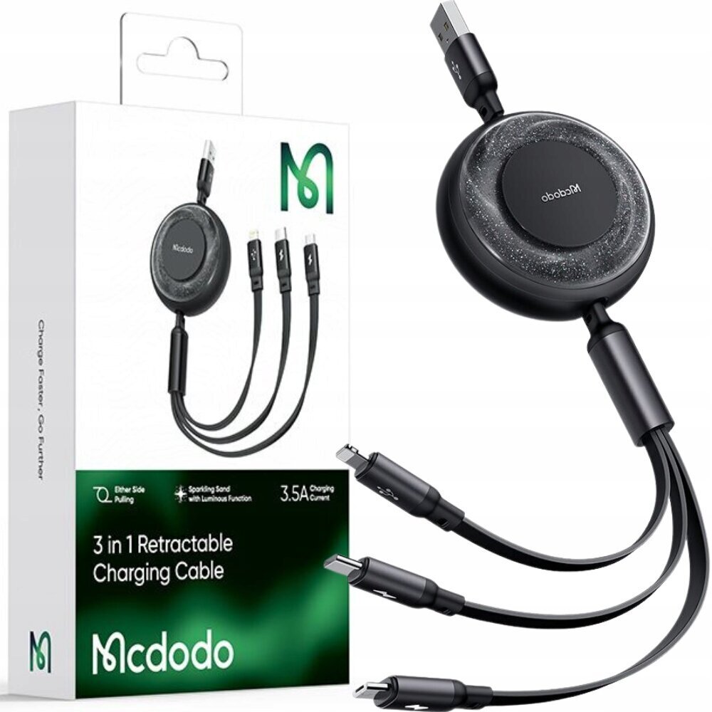 Mcdodo 3in1 CA-3570 hind ja info | Mobiiltelefonide kaablid | hansapost.ee