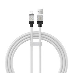 Baseus Кабель для быстрой зарядки Baseus USB-A на Lightning Coolplay Series 1м, 2,4А (белый) цена и информация | Кабели для телефонов | hansapost.ee