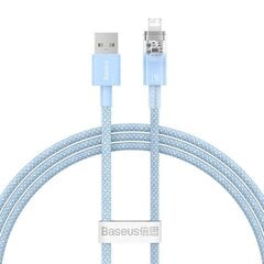 Fast Charging Cable Baseus Explorer USB to Lightning 2.4A 1M (blue) цена и информация | Кабели для телефонов | hansapost.ee