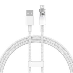 Fast Charging Cable Baseus Explorer  USB to Lightning 2.4A 1M (white) цена и информация | Кабели для телефонов | hansapost.ee