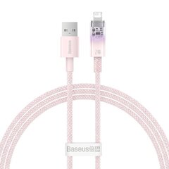 Fast Charging cable Baseus USB-A to Lightning Explorer Series 1m, 2.4A (pink) цена и информация | Borofone 43757-uniw | hansapost.ee