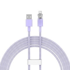 Fast Charging cable Baseus USB-A to Lightning  Explorer Series 2m, 2.4A (purple) цена и информация | Кабели для телефонов | hansapost.ee