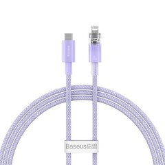 Fast Charging cable Baseus USB-C to Lightning  Explorer Series 1m, 20W (purple) цена и информация | Кабели для телефонов | hansapost.ee