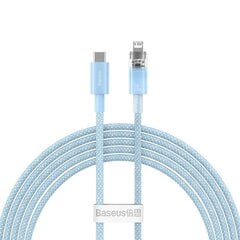 Fast Charging cable Baseus USB-C to Lightning  Explorer Series 2m, 20W (blue) цена и информация | Кабели для телефонов | hansapost.ee