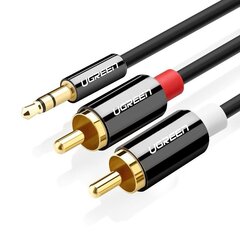 UGREEN Кабель Jack to 2RCA UGREEN AV116 3,5 мм (тюльпан) 5 м (черный) цена и информация | Borofone 43757-uniw | hansapost.ee