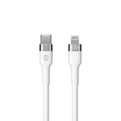 Forever Flexible cable USB-C - Lightning 1,0 m 20W white цена и информация | Borofone 43757-uniw | hansapost.ee