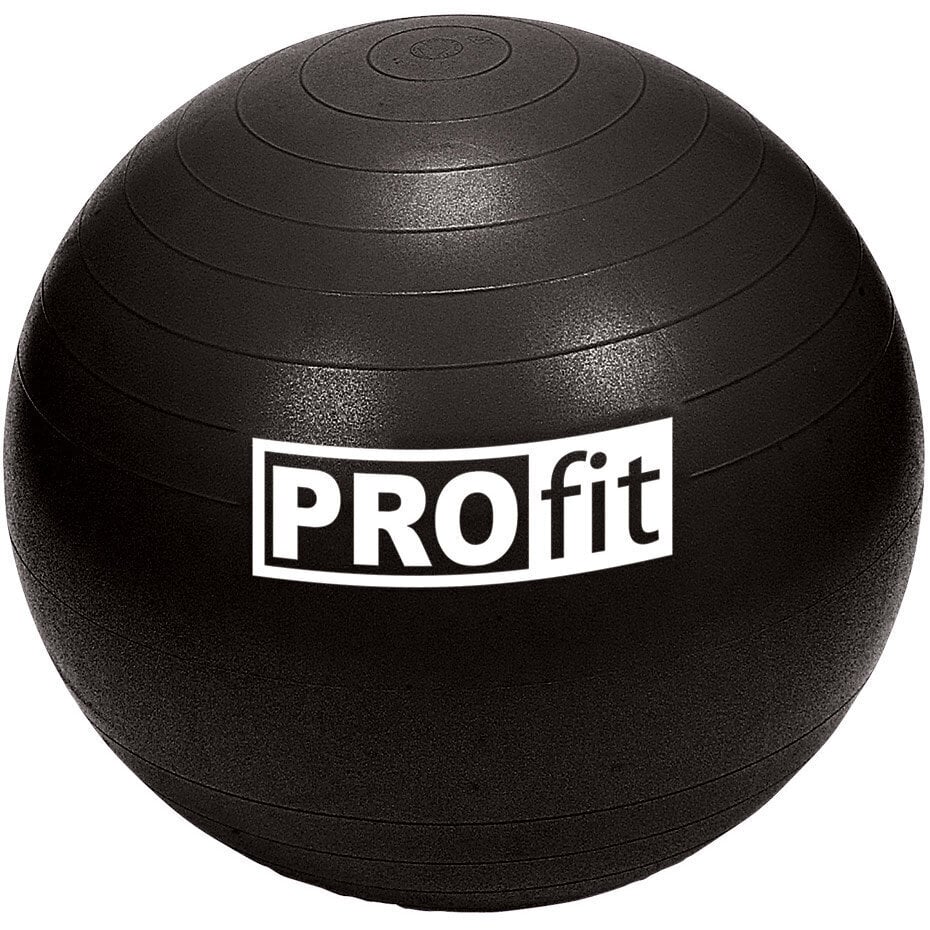 Võimlemispall pumbaga Profit DK 2102, 55 cm, must цена и информация | Võimlemispallid | hansapost.ee