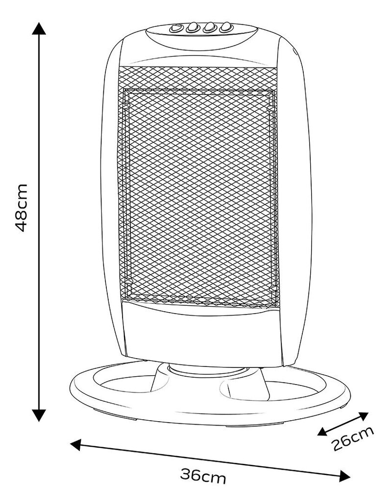 Halogeen infrapuna kütteseade NEO 90-114, 1200 W hind ja info | Küttekehad | hansapost.ee