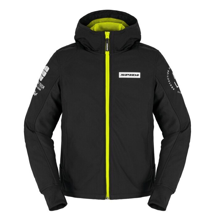 Motojope meestele Spidi Hoodie Armor Evo, must цена и информация | Mootorratturi joped | hansapost.ee