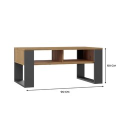 Кофейный столик Modern 2P, коричневый/серый цвет цена и информация | Журнальные столики | hansapost.ee