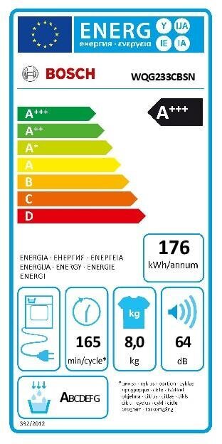 Bosch Wqg233Cisn Serie 6 hind ja info | Pesukuivatid | hansapost.ee