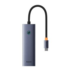 4in1 Hub Baseus  UltraJoy USB-C do USB 3.0 (space grey) цена и информация | Адаптеры, USB-разветвители | hansapost.ee